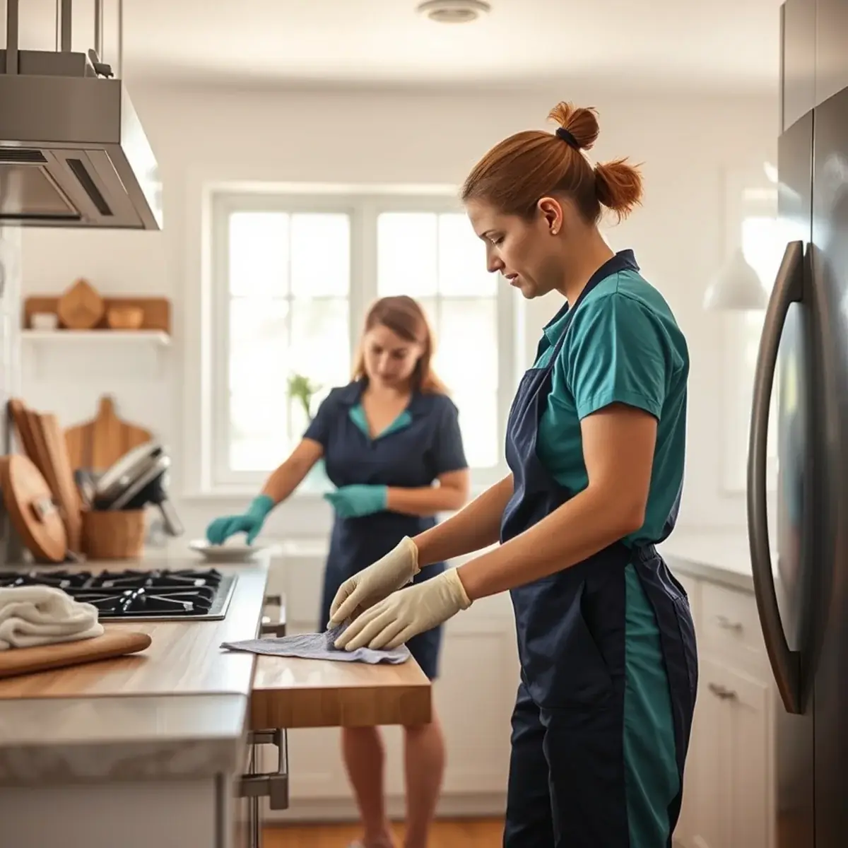 Kitchen for house cleaning checklist by room in a New Jersey home