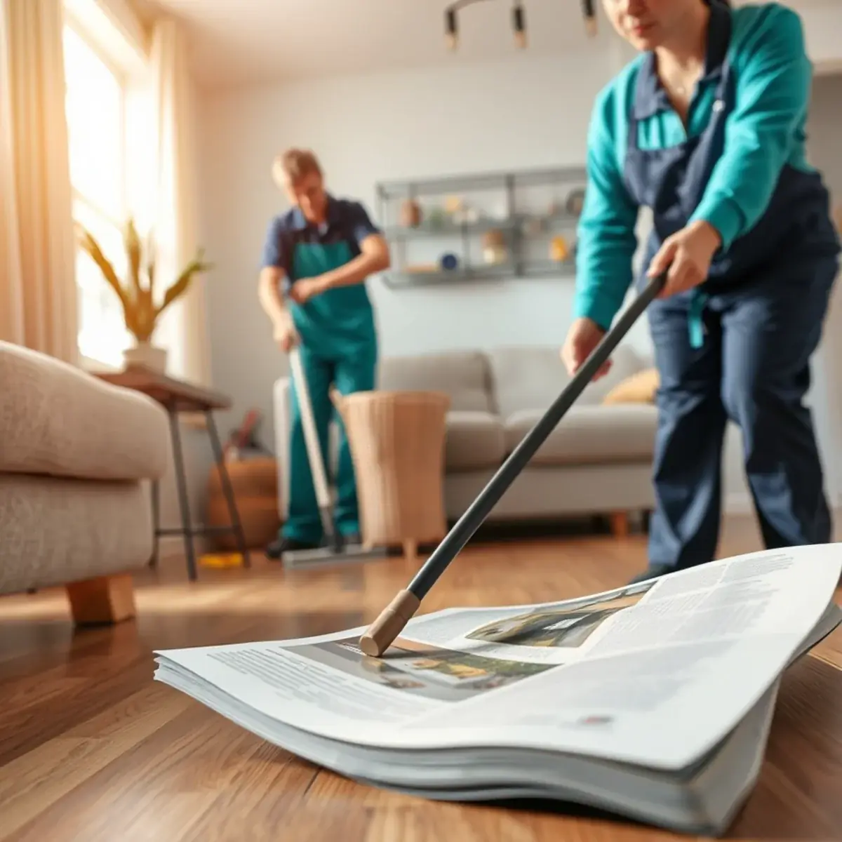 Final room and floor review for move-out cleaning checklist New Jersey in a New Jersey home